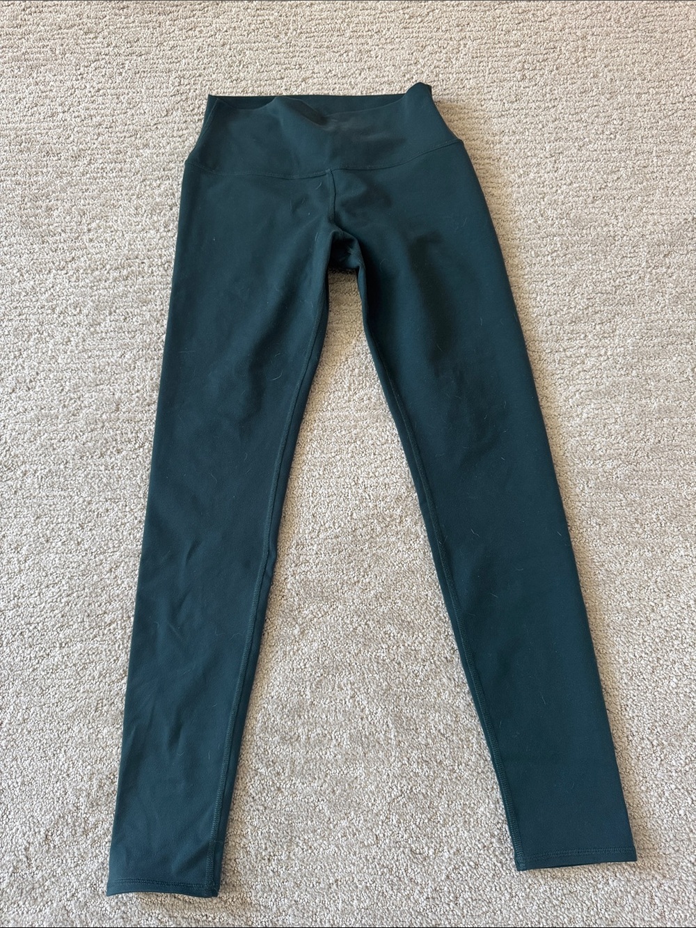 ALO Yoga Girls' Dark Green High-Waist Leggings